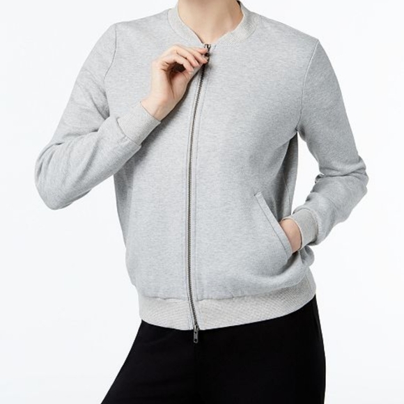 Eileen Fisher Organic Cotton Knit Bomber Jacket - Picture 6 of 6
